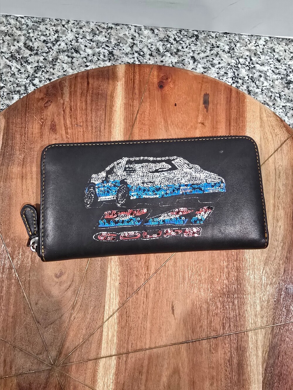 Coach Car accordion Zip Wallet